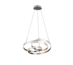 Κρεμαστό Φωτιστικό Trio Lighting  LED 60W Νίκελ Ματ Μεταλλικό Step Dimmable 7200lm  2300+3000+4000K – 326210107