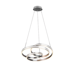 Κρεμαστό Φωτιστικό Trio Lighting LED 60W Νίκελ Ματ Μεταλλικό Step Dimmable 7200lm 2300+3000+4000K – 326210107