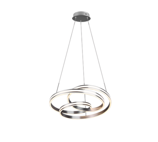 Κρεμαστό Φωτιστικό Trio Lighting  LED 60W Νίκελ Ματ Μεταλλικό Step Dimmable 7200lm  2300+3000+4000K – 326210107