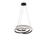 Κρεμαστό Φωτιστικό Trio Lighting  LED 60W Μαύρο Ματ Μεταλλικό Step Dimmable 7200lm  2300+3000+4000K – 326210132