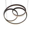 Κρεμαστό Φωτιστικό Trio Lighting  LED 60W Μαύρο Ματ Μεταλλικό Step Dimmable 7200lm  2300+3000+4000K – 326210132