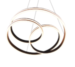 Κρεμαστό Φωτιστικό Trio Lighting  LED 60W Μαύρο Ματ Μεταλλικό Step Dimmable 7200lm  2300+3000+4000K – 326210132
