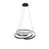 Κρεμαστό Φωτιστικό Trio Lighting  LED 60W Μαύρο Ματ Μεταλλικό Step Dimmable 7200lm  2300+3000+4000K – 326210132