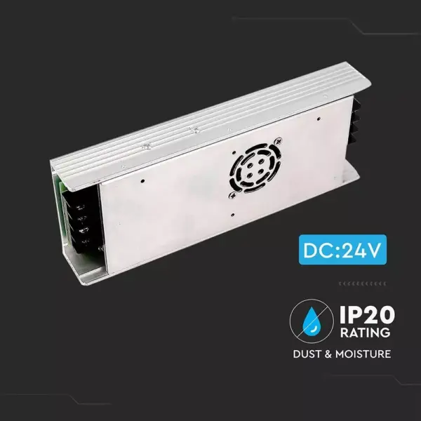 Τροφοδοτικό Μεταλλικό Slim IP20 DC:24V 350W V-TAC – 3263