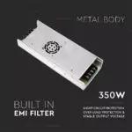 Τροφοδοτικό Μεταλλικό Slim IP20 DC:24V 350W V-TAC – 3263