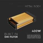 Τροφοδοτικό για LED 400W 24V IP45 Μεταλλικό V-TAC – 3265