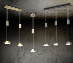 Κρεμαστό Φωτιστικό Trio Lighting  LED 9W Νίκελ Ματ Αλουμίνιο Step Dimmable 1050lm  3000K – 326510107