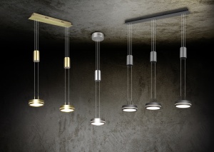 Κρεμαστό Φωτιστικό Trio Lighting  LED 9W Νίκελ Ματ Αλουμίνιο Step Dimmable 1050lm  3000K – 326510107