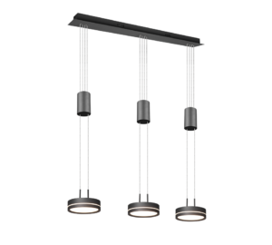 Κρεμαστό Φωτιστικό Trio Lighting  LED 9W Ανθρακί Αλουμίνιο Step Dimmable 1050lm  3000K – 326510342