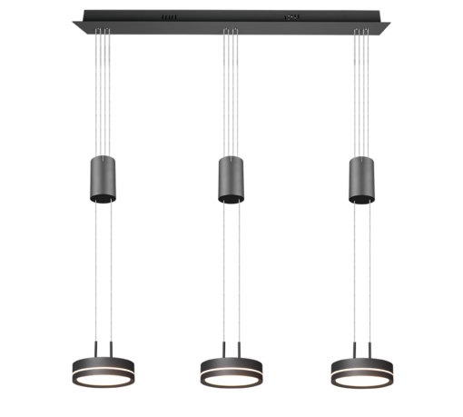Κρεμαστό Φωτιστικό Trio Lighting  LED 9W Ανθρακί Αλουμίνιο Step Dimmable 1050lm  3000K – 326510342