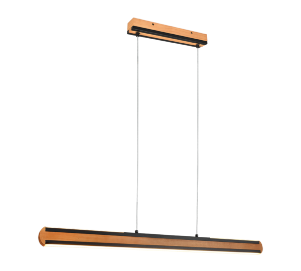 Κρεμαστό Φωτιστικό Trio Lighting  LED 40W Ξύλο Φυσικό Ξύλο Dimmable 3200lm  2700 – 6000K – 326610232