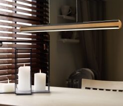 Κρεμαστό Φωτιστικό Trio Lighting  LED 40W Ξύλο Φυσικό Ξύλο Dimmable 3200lm  2700 – 6000K – 326610232