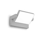 IDEAL LUX Επιτοίχιος Προβολέας SWIPE AP LED 20.5W 3000K IP54 Γκρι Χρώματος – 326863