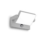 IDEAL LUX Επιτοίχιος Προβολέας SWIPE LED 21W 3000K  IP54 με Αισθητήρα Κίνησης Γκρι Χρώματος – 326870