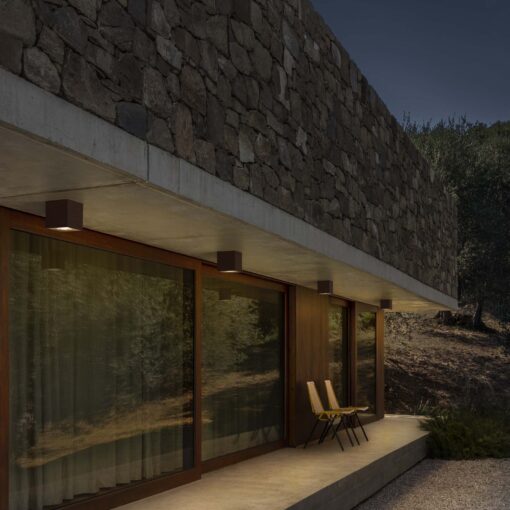 IDEAL LUX Φωτιστικό Οροφής TECHO 1xGU10 IP54 Γκρι Χρώματος – 326887