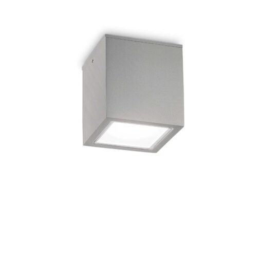 IDEAL LUX Φωτιστικό Οροφής TECHO 1xGU10 IP54 Γκρι Χρώματος – 326887