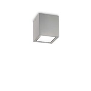IDEAL LUX Φωτιστικό Οροφής TECHO 1xGU10 IP54 Γκρι Χρώματος – 326894