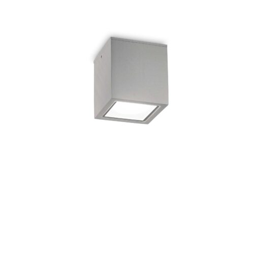 IDEAL LUX Φωτιστικό Οροφής TECHO 1xGU10 IP54 Γκρι Χρώματος – 326894
