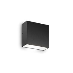 IDEAL LUX Επιτοίχιο Φωτιστικό 1XG9 IP44 Μαύρου Χρώματος – 326955