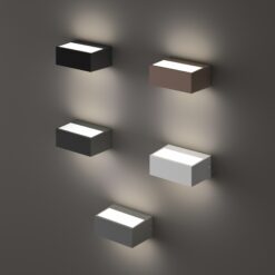IDEAL LUX Επιτοίχιο Φωτιστικό TWIN 1xG9 IP44 Γκρι Χρώματος – 326979
