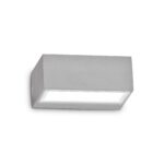 IDEAL LUX Επιτοίχιο Φωτιστικό TWIN 1xG9 IP44 Γκρι Χρώματος – 326979