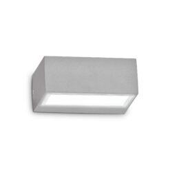 IDEAL LUX Επιτοίχιο Φωτιστικό TWIN 1xG9 IP44 Γκρι Χρώματος – 326979