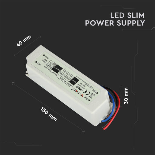 Τροφοδοτικό Αδιάβροχο IP67 DC:12V 30W V-TAC – 3271