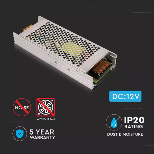 Τροφοδοτικό μεταλλικό 360W 12V 30A IP20 V-TAC – 3274
