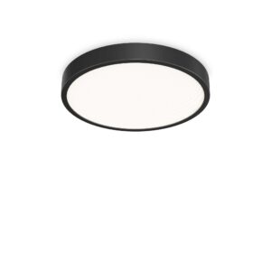 IDEAL LUX Φωτιστικό Οροφής RAY PL LED 43W 3000K IP44 Μαύρου Χρώματος – 327686
