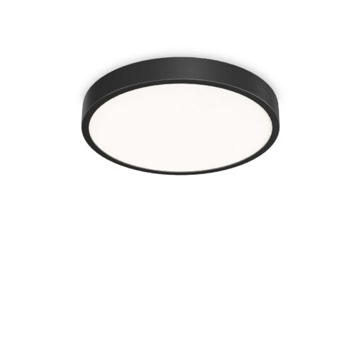IDEAL LUX Φωτιστικό Οροφής RAY PL LED 43W 3000K IP44 Μαύρου Χρώματος – 327686