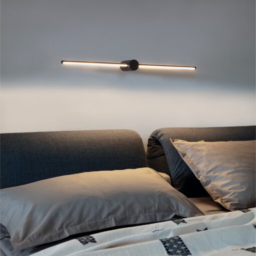 IDEAL LUX Επιτοίχιο Φωτιστικό FILO LED 16W 3000K IP44 Μαύρου Χρώματος – 310152