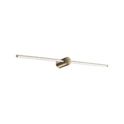IDEAL LUX Επιτοίχιο Φωτιστικό FILO LED 13W 3000K IP44 Χρυσού Χρώματος – 327792