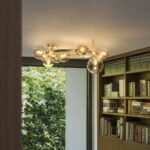 IDEAL LUX Φωτιστικό Οροφής PERLAGE 10xG9 Χρυσού Χρώματος – 327808