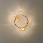 IDEAL LUX Φωτιστικό Οροφής PERLAGE 10xG9 Χρυσού Χρώματος – 327808