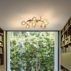 IDEAL LUX Φωτιστικό Οροφής PERLAGE 10xG9 Λευκού Χρώματος – 327815