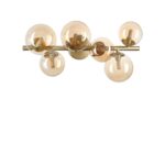 IDEAL LUX Φωτιστικό Οροφής PERLAGE 6xG9 Χρυσού Χρώματος – 327822
