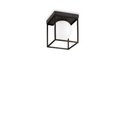 IDEAL LUX Φωτιστικό Οροφής LINGOTTO Μαύρου Χρώματος – 327853