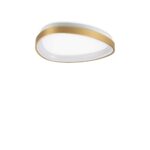 IDEAL LUX Φωτιστικό Οροφής GEMINI PL LED 23W 3000K Χρυσό Χρώματος – 328034