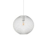 IDEAL LUX Κρεμαστό Φωτιστικό NET 1xE27 Λευκού Χρώματος – 328102