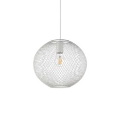 IDEAL LUX Κρεμαστό Φωτιστικό NET 1xE27 Λευκού Χρώματος – 328102