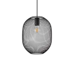IDEAL LUX Κρεμαστό Φωτιστικό NET 1xE27 Μαύρου Χρώματος – 328119