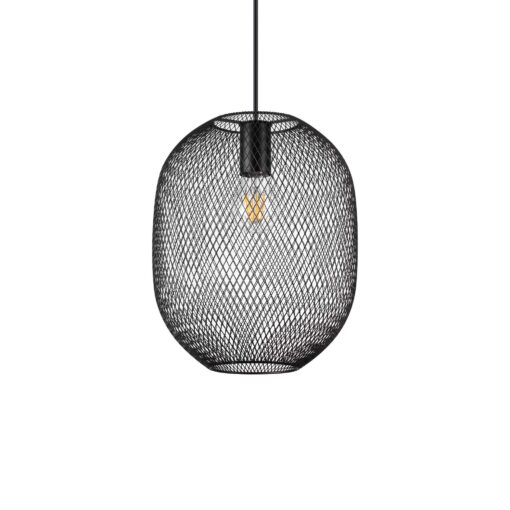 IDEAL LUX Κρεμαστό Φωτιστικό NET 1xE27 Μαύρου Χρώματος – 328119