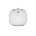 IDEAL LUX Κρεμαστό Φωτιστικό NET 1xE27 Λευκού Χρώματος – 328133