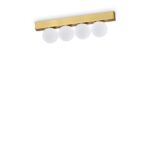 IDEAL LUX Φωτιστικό Οροφής PING PONG LED 12W 3000K Χρυσού Χρώματος – 328249