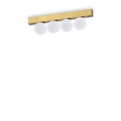 IDEAL LUX Φωτιστικό Οροφής PING PONG LED 12W 3000K Χρυσού Χρώματος – 328249