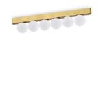 IDEAL LUX Φωτιστικό Οροφής PING PONG LED 18W 3000K Χρυσού Χρώματος – 328263