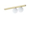 IDEAL LUX Φωτιστικό Οροφής BINOMIO 2XG9 Χρυσού Χρώματος – 328447