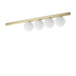 IDEAL LUX Φωτιστικό Οροφής BINOMIO 4xG9 Χρυσού Χρώματος – 328461