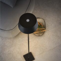 IDEAL LUX Φωτιστικό Δαπέδου PURE LED 1.5W 3000K IP54 Μαύρου Χρώματος – 328515