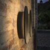 IDEAL LUX Επιτοίχιο Φωτιστικό PUNTO LED 16W 3000K IP54 Μαύρου Χρώματος – 328577